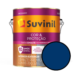 Esmalte Cor & Proteção Brilhante - Azul del R... - VIVA COR TINTAS