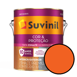 Esmalte Cor & Proteção Brilhante - Laranja - ... - VIVA COR TINTAS