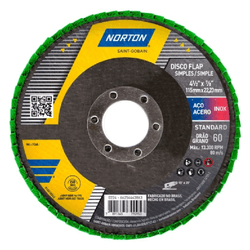 Disco Flap Fibra Grão 60 R244 Standart 115x22... - VIVA COR TINTAS