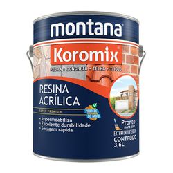 Resina Acrílica Incolor Fosca 3,6L Montana Pr... - VIVA COR TINTAS