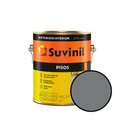 Tinta Piso Suvinil 3,6l - Cinza - 13060 - VIVA COR TINTAS