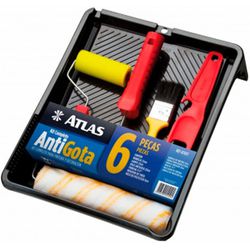 Kit Pintura Atlas 1017 6 Peças Rolo Antirresp... - VIVA COR TINTAS