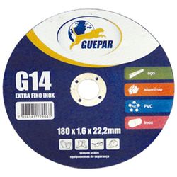 Disco Corte Inox 7 Pol 180x1,6x22 Guepar G14 ... - VIVA COR TINTAS