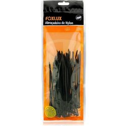 Abraçadeira Nylon 200x4,8mm Preto Foxlux Paco... - VIVA COR TINTAS