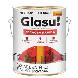 ESMALTE SINTETICO ACETINADO BRANCO 3,6L GLASU... - VIVA COR TINTAS