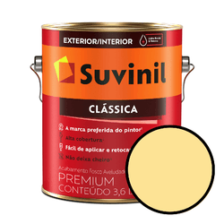Tinta Clássica Suvinil - Amarelo-canário - V0... - VIVA COR TINTAS