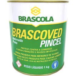 Brascoved Pincel Preto 1kg Brascola Vedação A... - VIVA COR TINTAS