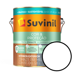 Esmalte Seca Rápido Acetinado Suvinil - Branc... - VIVA COR TINTAS