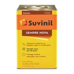 Tinta Acrílica Branca Suvinil 18L Sempre Nova... - VIVA COR TINTAS