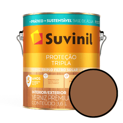 Verniz Seca Rápido Brilhante Suvinil - Mogno ... - VIVA COR TINTAS