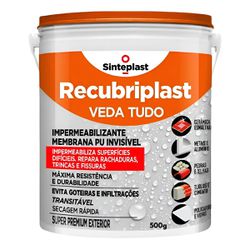 Veda Tudo 0,5kg Recubiplast Vedação Forte Dur... - VIVA COR TINTAS
