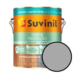 Esmalte Seca Rápido Brilhante Suvinil - Plati... - VIVA COR TINTAS