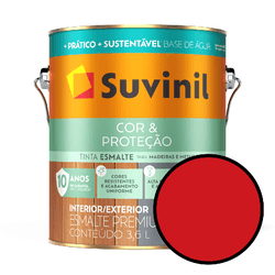 Esmalte Seca Rápido Brilhante Suvinil - Verme... - VIVA COR TINTAS