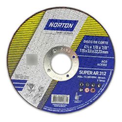 Disco de Corte Norton AR312 114,3mm 3,2mm Met... - VIVA COR TINTAS
