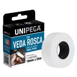 Fita Veda Rosca 18mm x 10m UniPega Vedação Hi... - VIVA COR TINTAS
