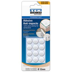 ADESIVO ANTI-IMPACTO REDONDO 12MM CARTELA COM... - VIVA COR TINTAS