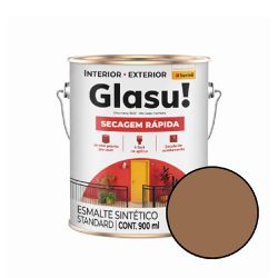 Esmalte Sintético Marrom Conhaque 0,9L Glasur... - VIVA COR TINTAS