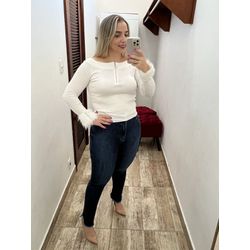 Calça Loopper Jeans Feminina Modeladora Cos Alto -... - LOJA VOLARIUM