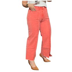 Calça Loopper Jeans Pantacourt Laranja - CF-0758 - LOJA VOLARIUM