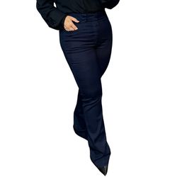 Calça Feminina Flare Azul Marinho Loopper - LOJA VOLARIUM