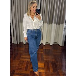 Calça Feminina Wideleg Jeans Loopper - LOJA VOLARIUM