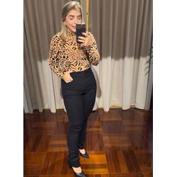 CALÇA FEMININA LOOPPER SARJA PRETA - LOJA VOLARIUM