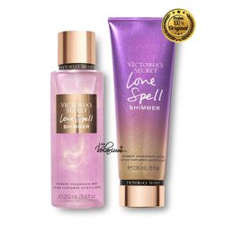 KIT LOVE SPELL SHIMMER VICTORIA SECRET CREME + COL... - LOJA VOLARIUM