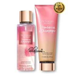 KIT MORANGO COM CHAMPAGNE VICTORIA SECRET CREME E ... - LOJA VOLARIUM