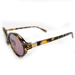 Óculos de sol HD com armação animal print, hastes ... - EUFORYA EYEWEAR