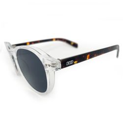 Óculos de sol HD Round Hastap com armação transpar... - EUFORYA EYEWEAR