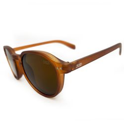 Óculos de sol HD Round Caramelo com armação e hast... - EUFORYA EYEWEAR