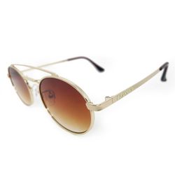 Óculos de sol HD em metal com armação dourada e le... - EUFORYA EYEWEAR
