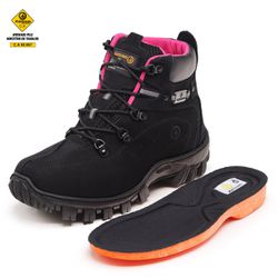 BOTA DE SEGURANÇA FEMININA C.A ORIGINAL COURO LEGÍ... - VTR CALÇADOS