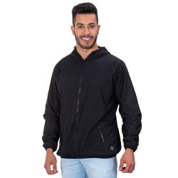 Jaqueta Corta Vento W2 Preto Liso Casaco Impermeáv... - W2 STORE