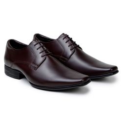 Sapato Masculino Derby London - Couro Chocolate - Walk Way