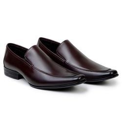 Sapato Masculino Loafer London - Couro Chocolate - Walk Way