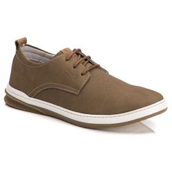 Sapato Casual Couro Pontilhado Masculino Forro Cou... - Walk Easy