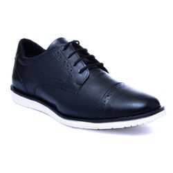 Sapato Casual Oxford Brogue Couro Masculino Detalh... - Walk Easy