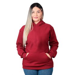 Blusa Moletom Flanelado Canguru Unissex Capuz Bord... - Walk Easy