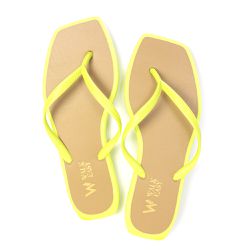 Chinelo Feminino Flat Beach Summer Verde Lima - Walk Easy
