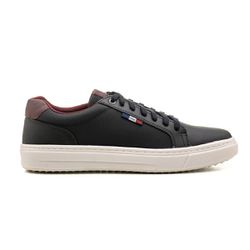 Tênis Casual Masculino Sola Alta Flat Amarração Pr... - Walk Easy