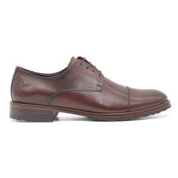 Sapato Casual Oxford Couro Denver - Pinhão - Walk Easy