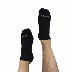 Meia Mash Kit 3 Pares Invisível Preto - Cinza e Br... - Walk Easy