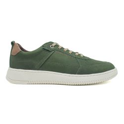 Tênis Casual Masculino Couro Detroit - Verde Verde - Walk Easy