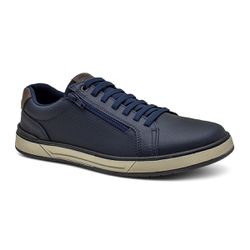 Tênis Casual Masculino Cano Curto Skatista Marinho - Walk Easy