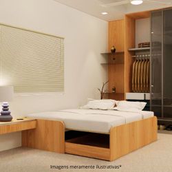 Cama Extensiva Solteiro-Casal Com Movel - WallBedbrasil