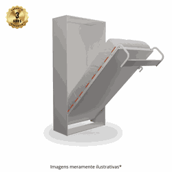 Cama Solteiro Vertical Linha Prime Com Movel - WallBedbrasil