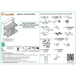 Kit Ferragens Beliche Linha Economic - SH - WallBedbrasil