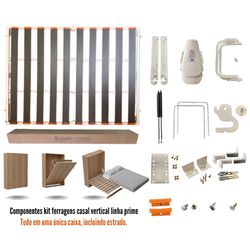 Kit Casal Vertical Linha Prime - WallBedbrasil