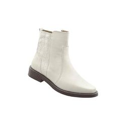 Bota Flat Feminino Adulto Off White - 780007-1532 - WIKI shoes